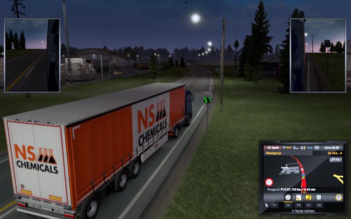 To na co trzeba bacznie uważać przy wjeździe do niektórych miast i miasteczek to fotoradary - ETS2 Bałtycki szlak: Charakterystyka dróg państw - Euro Truck Simulator 2 - poradnik do gry