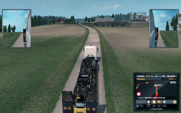 Można też napotkać tu na drogi gruntowe - ETS2 Bałtycki szlak: Charakterystyka dróg państw - Euro Truck Simulator 2 - poradnik do gry