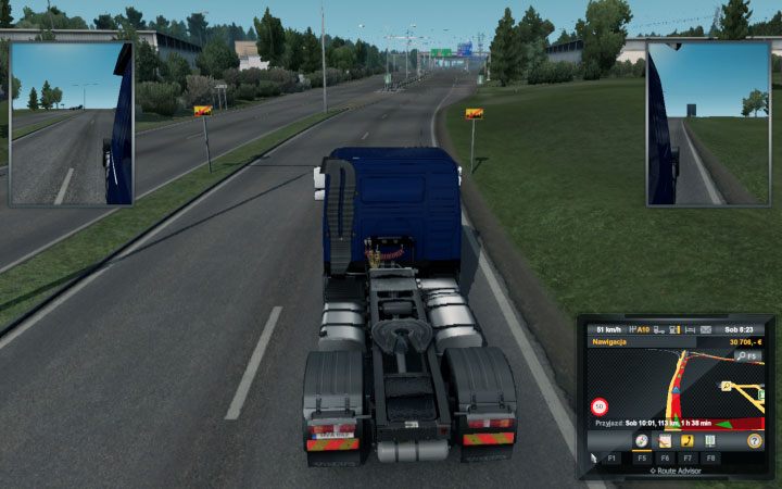 Za każdym razem wyjeżdżając z terenów miejskich do obwodnicy będziesz opuszczać teren zabudowany, więc ograniczenie prędkości będzie podniesione - ETS2 Bałtycki szlak: Finlandia - Euro Truck Simulator 2 - poradnik do gry