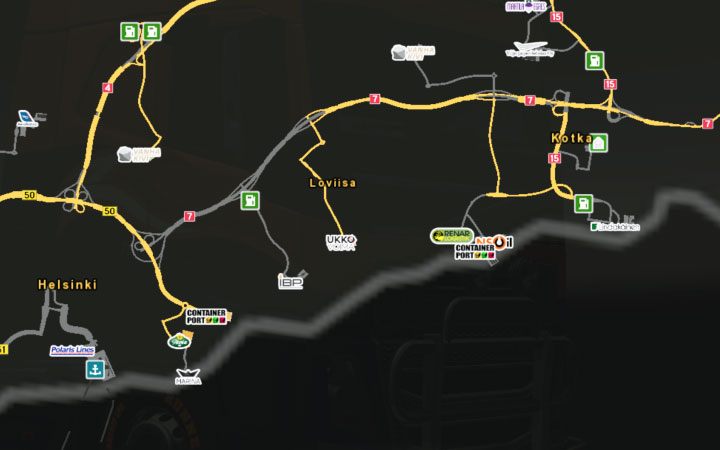 Mapa Loviisa. - ETS2 Bałtycki szlak: Finlandia - Euro Truck Simulator 2 - poradnik do gry