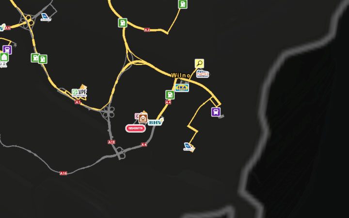 Mapa Wilna. - ETS2 Bałtycki szlak: Litwa - Euro Truck Simulator 2 - poradnik do gry