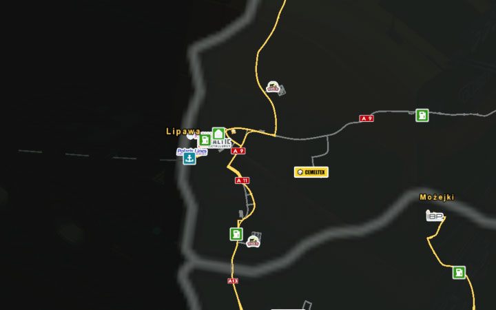 Mapa Lipawy. - ETS2 Bałtycki szlak: Łotwa - Euro Truck Simulator 2 - poradnik do gry