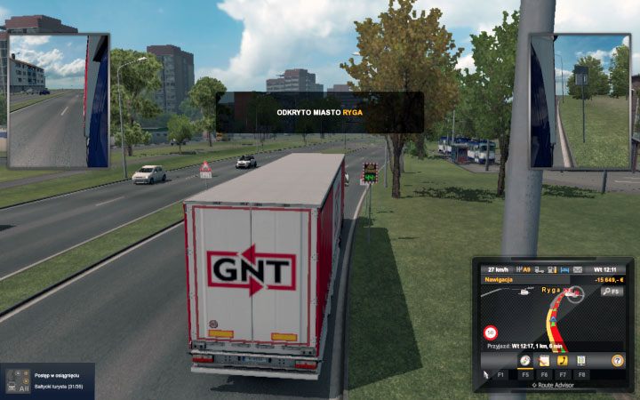 Samo miasto jest duże i rozległe - ETS2 Bałtycki szlak: Łotwa - Euro Truck Simulator 2 - poradnik do gry