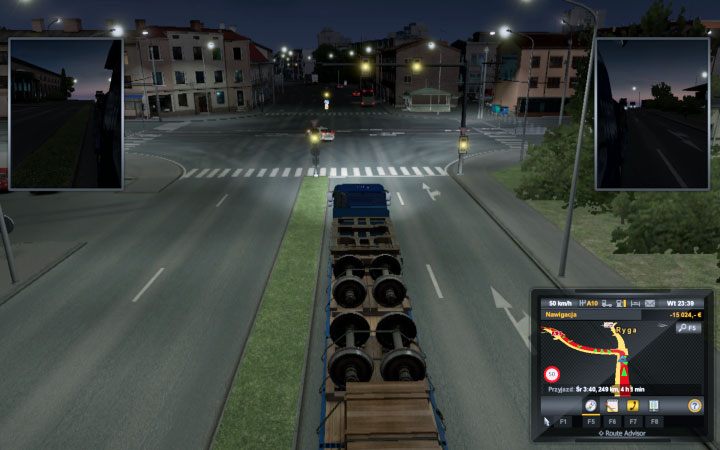 W głównej części znajduje się garaż, agencja pracy, stacja paliw oraz sześć firm - ETS2 Bałtycki szlak: Łotwa - Euro Truck Simulator 2 - poradnik do gry