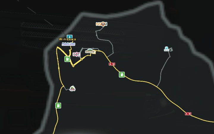 Mapa Windawy. - ETS2 Bałtycki szlak: Łotwa - Euro Truck Simulator 2 - poradnik do gry