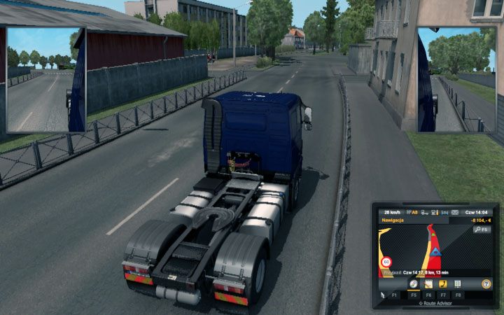 Niektóre drogi są częściowo szerokie chociaż przeważają wąskie - ETS2 Bałtycki szlak: Rosja - Euro Truck Simulator 2 - poradnik do gry