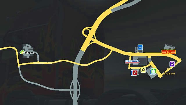 Stolica Belgii ma doskonałe położenie przy skrzyżowaniu autostrad - łatwo stąd wyruszyć w każdy kierunku - ETS2: Belgia - drogi, miasta - Euro Truck Simulator 2 - poradnik do gry