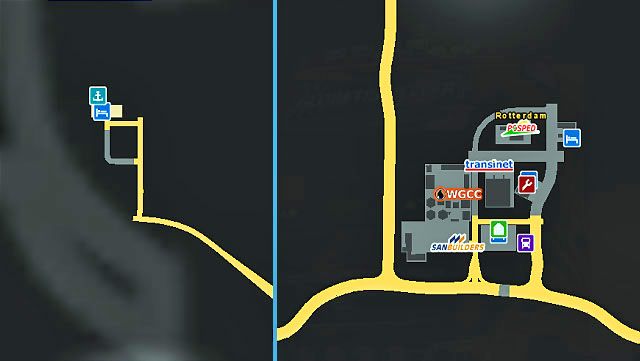 Miasto położone jest na wybrzeżu - ETS2: Holandia - drogi, miasta, promy - Euro Truck Simulator 2 - poradnik do gry