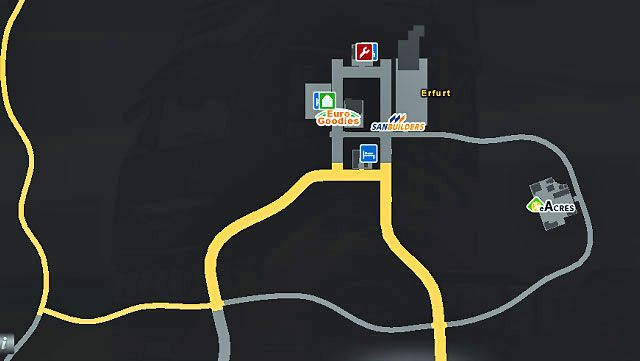 Miasto leży przy ważnej autostradzie prowadzącej z Drezna do Frankfurtu - ETS2: Niemcy - drogi, miasta - Euro Truck Simulator 2 - poradnik do gry