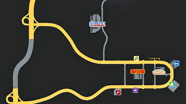 Lipsk leży tuż przy ważnej autostradzie prowadzącej z Berlina do Monachium - ETS2: Niemcy - drogi, miasta - Euro Truck Simulator 2 - poradnik do gry