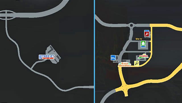Położone na wschodzie leży przy ważnym szlaku północ-południe - ETS2: Francja - drogi, miasta - Euro Truck Simulator 2 - poradnik do gry