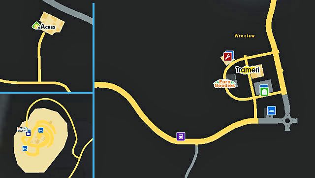 Wrocław położony jest południu Polski - ETS2: Polska - drogi, miasta - Euro Truck Simulator 2 - poradnik do gry