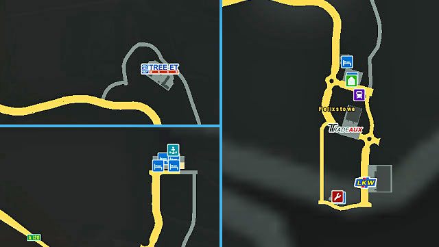 Miasto położone jest na wschodzie, nieco na uboczu, ale niedaleko Londynu - ETS2: Wielka Brytania - drogi, miasta - Euro Truck Simulator 2 - poradnik do gry