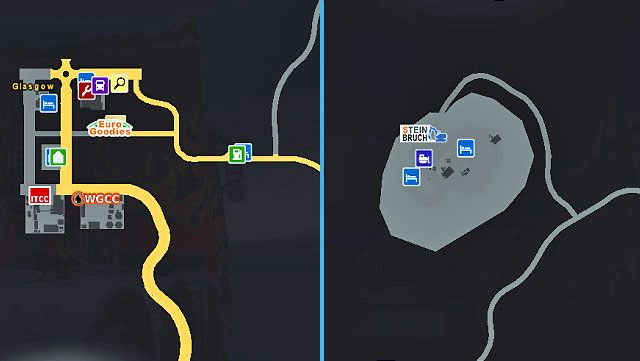 Glasgow to duże miasto położone na północy Wielkiej Brytanii - ETS2: Wielka Brytania - drogi, miasta - Euro Truck Simulator 2 - poradnik do gry