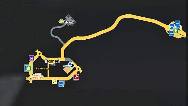 Miasto położone jest na południowym-zachodzie wyspy na końcu autostrady - ETS2: Wielka Brytania - drogi, miasta - Euro Truck Simulator 2 - poradnik do gry
