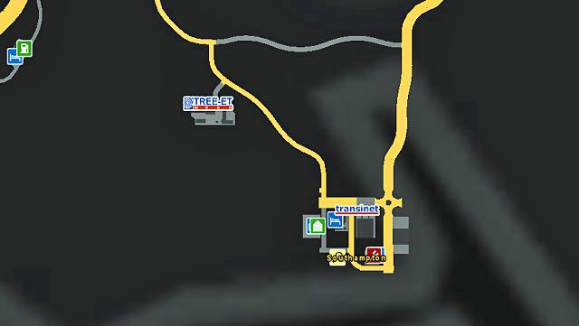 To małe miasto położone jest przy południowym wybrzeżu wyspy, niedaleko Londynu - ETS2: Wielka Brytania - drogi, miasta - Euro Truck Simulator 2 - poradnik do gry