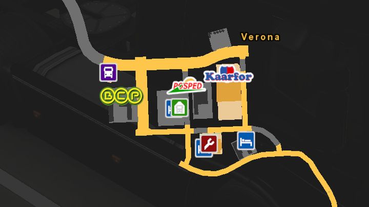 Miasto to położone na północnym-wschodzie Włoch ma dobre połączenie autostradowe z położoną na północy Austrią jak i Milanem położonym na zachodzie - ETS2: Włochy - drogi, miasta - Euro Truck Simulator 2 - poradnik do gry