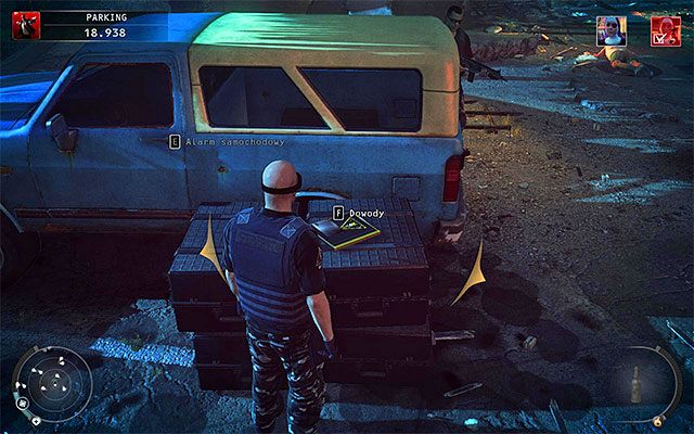 Wspomniana wyżej trutka to nie jedyny ważny przedmiot jaki można odnaleźć w okolicy - Dotarcie do miejsca pobytu Heather McCarthy (Parking) | 14 - Atak Świętych - Hitman Absolution - poradnik do gry