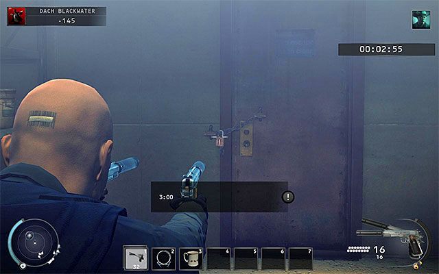 Powróć do pomieszczenia, w którym odnalazłeś kartę dostępu - Dotarcie do miejsca pobytu Dextera (Dach Blackwater) | 19 - Odliczanie - Hitman Absolution - poradnik do gry