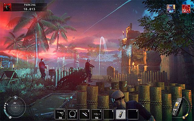 Najmniej subtelnym sposobem neutralizacji zakonnicy jest skorzystanie z odnalezionych przy autobusie zdalnych ładunków wybuchowych - Zamordowanie Heather McCarthy (Parking) | 14 - Atak Świętych - Hitman Absolution - poradnik do gry