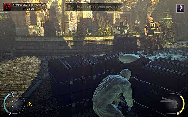 Drugi z wypadków dotyczy zrzucenia na Jade ciężkiego ładunku - Zamordowanie Jade (Grobowiec Burnwoodów) | 20 - Rozgrzeszenie - Hitman Absolution - poradnik do gry