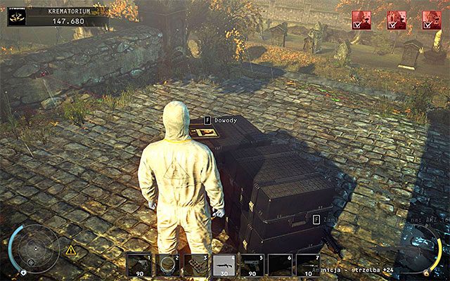 Na zbadanie okolicy radzę zdecydować się dopiero po zlikwidowaniu wszystkich trzech pretorianów - Krematorium | 20 - Rozgrzeszenie | Solucja Hitman Rozgrzeszenie - Hitman Absolution - poradnik do gry