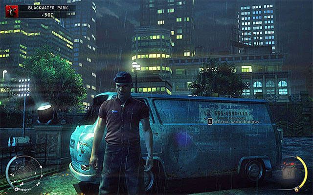 Przebranie hydraulika możesz pozyskać w trakcie rozgrywania etapu Blackwater Park i tylko w jednym miejscu, a mianowicie eliminując osobę przebywającą na parkingu niedaleko bocznego wejścia do głównego budynku - 18 - Blackwater Park (01 - 13) | Wyzwania Hitman Rozgrzeszenie - Hitman Absolution - poradnik do gry