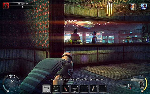 Eksplorację recepcji rozpoczynasz w bezpiecznym miejscu - Zbadanie recepcji (Recepcja) | 14 - Atak Świętych | Solucja Hitman Rozgrzeszenie - Hitman Absolution - poradnik do gry