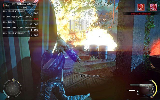 Powróć do poprzedniego obszaru i zaczekaj aż przybędzie tu Dijana, tak by obie zakonnice znalazły się w pobliżu stacji benzynowej - Zamordowanie Dijany i Agniji Radoncic (Recepcja) | 14 - Atak Świętych - Hitman Absolution - poradnik do gry