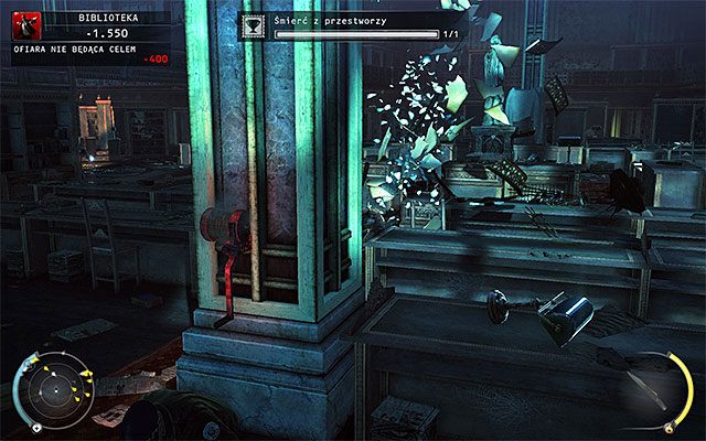 Do wyjścia z biblioteki możesz oczywiście dotrzeć na wiele sposobów - Przeprawa przez drugą część biblioteki (Biblioteka) | 4 - Uciekaj, by przeżyć - Hitman Absolution - poradnik do gry