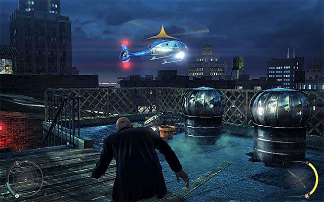 Po odzyskaniu kontroli nad Hitmanem podejdź do krawędzi i opuść się, lądując na niżej położonym dachu - Gołębnik | 4 - Uciekaj, by przeżyć | Solucja Hitman Rozgrzeszenie - Hitman Absolution - poradnik do gry