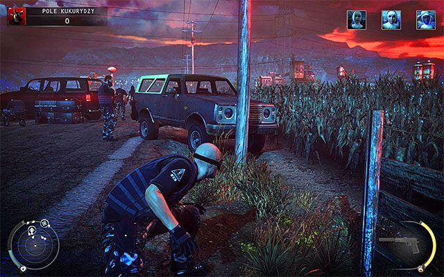 Gra da ci możliwość przedwczesnego zamordowania Louisy Cain, ale nie radzę decydować się na takie rozwiązanie, bo niepotrzebnie zaalarmowałbyś wszystkich przeciwników - Zamordowanie Louisy Candy Cain (Pole kukurydzy) | 14 - Atak Świętych - Hitman Absolution - poradnik do gry