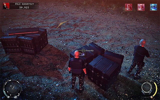 Także i w tym przypadku nie radzę decydować się na bezpośredni atak, bo w okolicy przebywa co najmniej trzech przeciwników - Zamordowanie Jaqueline Moorhead (Pole kukurydzy) | 14 - Atak Świętych - Hitman Absolution - poradnik do gry