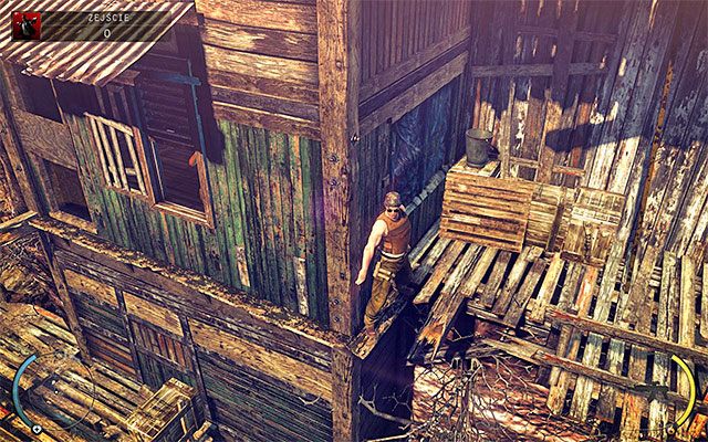 Ruszaj bardzo liniową ścieżką, opuszczając się i docierając po kilku chwilach do drabiny, po której musisz zejść na niższy poziom - Dotarcie do jaskiń (Zejście) | 11 - Dexter Industries | Hitman Rozgrzeszenie - Hitman Absolution - poradnik do gry