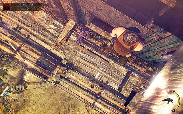 Drugi wariant zachowania zakłada ominięcie okiennicy i w tym celu musisz zaczekać aż przeciwnik stojący przy oknie odejdzie lub go wyrzucić - Dotarcie do jaskiń (Zejście) | 11 - Dexter Industries | Hitman Rozgrzeszenie - Hitman Absolution - poradnik do gry