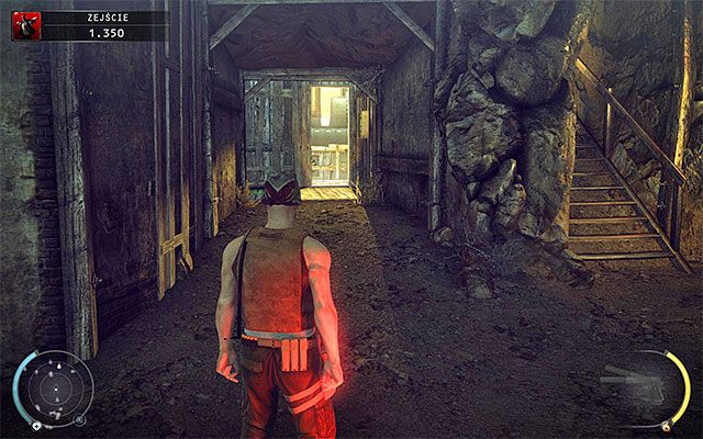 Drugi wariant zachowania zakłada udanie się w prawo (powyższy screen) - Dotarcie do windy (Zejście) | 11 - Dexter Industries | Hitman Rozgrzeszenie - Hitman Absolution - poradnik do gry