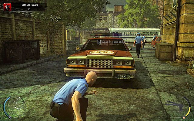 Parking zlokalizowany na tyłach budynku sądu jest niedostępny - Eksploracja gmachu sądu (Gmach sądu) | 15 - Prawo Skurkyego - Hitman Absolution - poradnik do gry