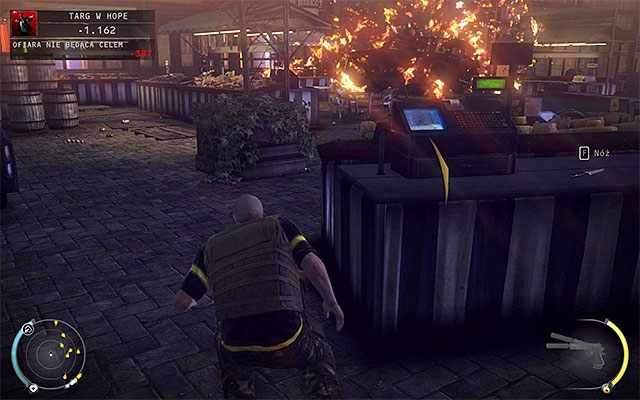 Dobrze byłoby zastanowić się teraz nad kolejnymi krokami - Targ w Hope | 16 - Operacja Młot Bojowy | Solucja Hitman Rozgrzeszenie - Hitman Absolution - poradnik do gry