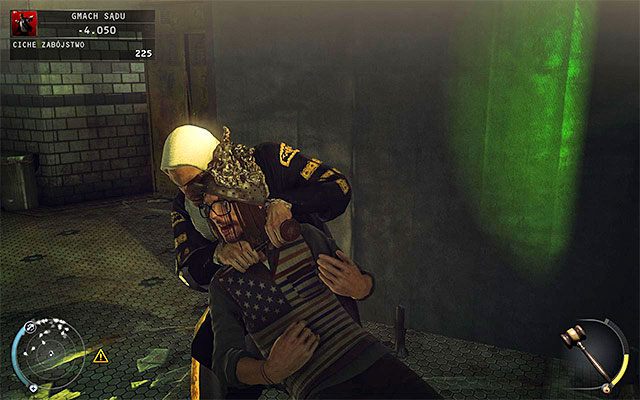 Pozostało ci już tylko wybrać z inwentarza młotek i użyć go do zamordowania przebywającego w toalecie Hawkea - 15 - Prawo Skurkyego (09 - 11) | Wyzwania Hitman Rozgrzeszenie - Hitman Absolution - poradnik do gry