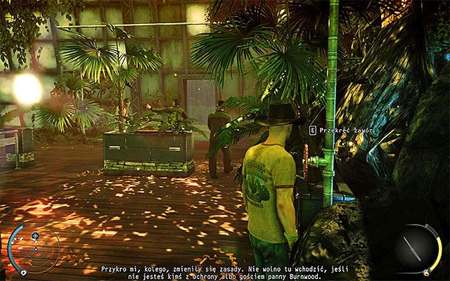 Zatrzymaj się po dotarciu do wyjścia ze szklarni - Hitman Absolution: Szklarnia, Osobisty kontrakt - Solucja - Hitman Absolution - poradnik do gry