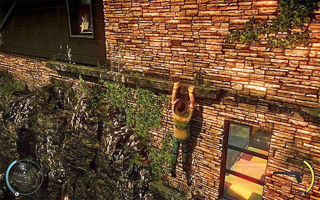 Przesuwaj się sukcesywnie w lewo, omijając po drodze dwie okiennice - Hitman Absolution: Urwisko, Osobisty kontrakt - Solucja - Hitman Absolution - poradnik do gry