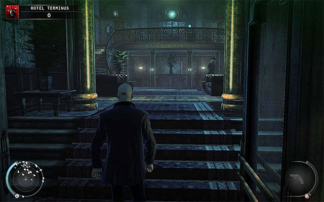 Hitman może skorzystać z jednej z dwóch wind - Dotarcie na siódme piętro hotelu (Hotel Terminus) | 3 - Terminus - Hitman Absolution - poradnik do gry