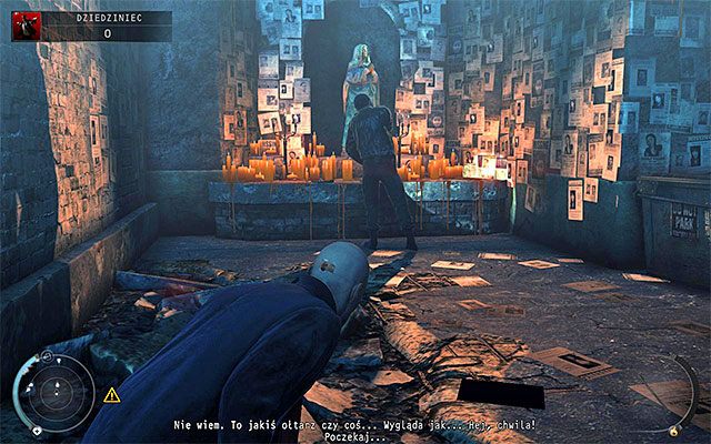 Jeżeli grasz na jednym z niższych poziomów trudności, to w okolicy będzie przebywał tylko jeden dodatkowy przeciwnik - Dziedziniec | 5 - Myśliwy i ofiara | Solucja Hitman Rozgrzeszenie - Hitman Absolution - poradnik do gry