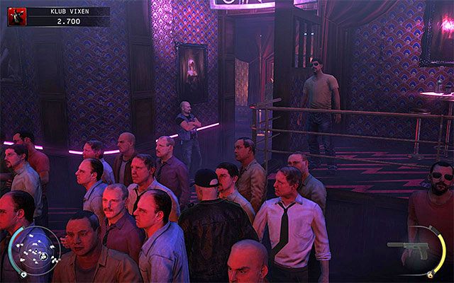 Pierwszą okazją do cichego wyeliminowania Doma jest pozbycie się go po tym jak spotka się z jedną z tancerek - Zamordowanie Doma Osmonda (Klub Vixen) | 5 - Myśliwy i ofiara - Hitman Absolution - poradnik do gry