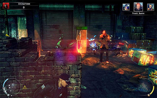 Już po znalezieniu się w odgrodzonym obszarze musisz zastanowić się w jaki sposób chcesz pozbyć się Franka Owensa - Zamordowanie Franka Owensa (Chinatown) | 5 - Myśliwy i ofiara - Hitman Absolution - poradnik do gry