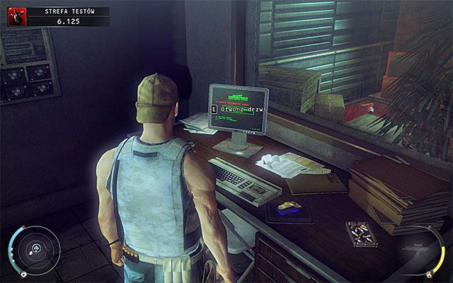 Mając już skradzione dokumenty powróć do pomieszczenia, w którym wcześniej odnalazłeś kartę dostępu - Dotarcie do strefy testów (Strefa testów) | 12 - Fabryka śmierci - Hitman Absolution - poradnik do gry