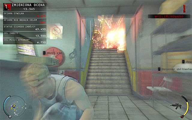 Kolejnym z agresywnych sposobów eliminacji Greena jest doprowadzenie do eksplozji miny zbliżeniowej - Zamordowanie doktora Marcusa Greena (Strefa testów) | 12 - Fabryka śmierci - Hitman Absolution - poradnik do gry