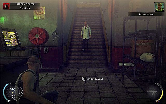 Dobrym pomysłem jest ciche zamordowanie Greena i pozbycie się jego ciała - Zamordowanie doktora Marcusa Greena (Strefa testów) | 12 - Fabryka śmierci - Hitman Absolution - poradnik do gry