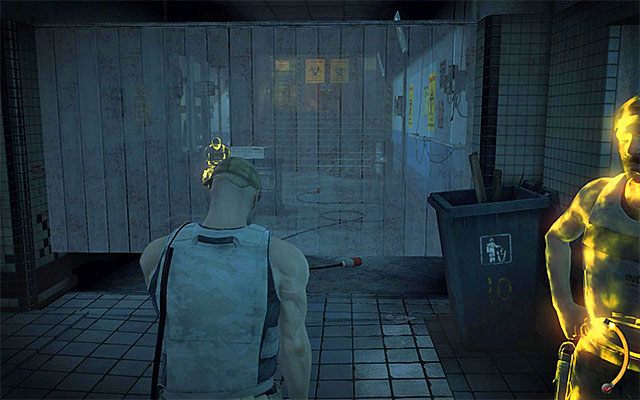 Jeżeli grasz na niższych poziomach trudności, to do silosu możesz dotrzeć wybierając pokazane na powyższym screenie główne przejście - Strefa odkażania | 12 - Fabryka śmierci | Solucja Hitman Rozgrzeszenie - Hitman Absolution - poradnik do gry