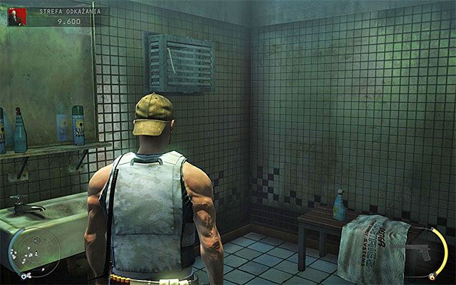 Bezpieczniejszy sposób dotarcia do celu podróży zakłada przejście przez szyb wentylacyjny - Strefa odkażania | 12 - Fabryka śmierci | Solucja Hitman Rozgrzeszenie - Hitman Absolution - poradnik do gry